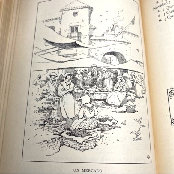 ANTIQUE Book - Primeras Lecciones De Español 1918 - Vintage Spanish Primer - Picture 11 of 13